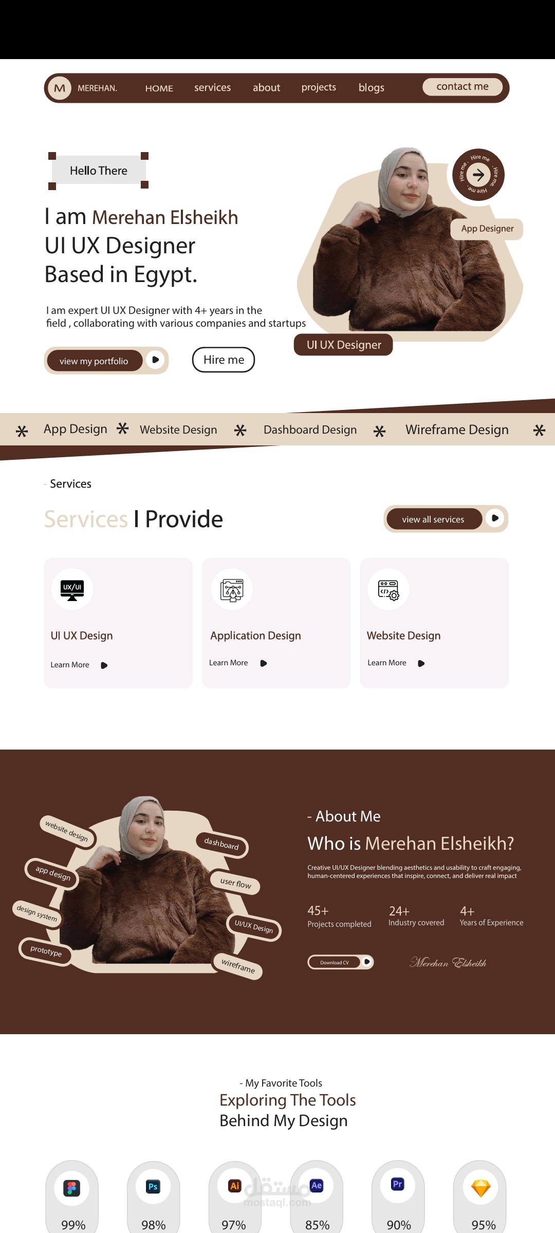 تصميم Portfolio