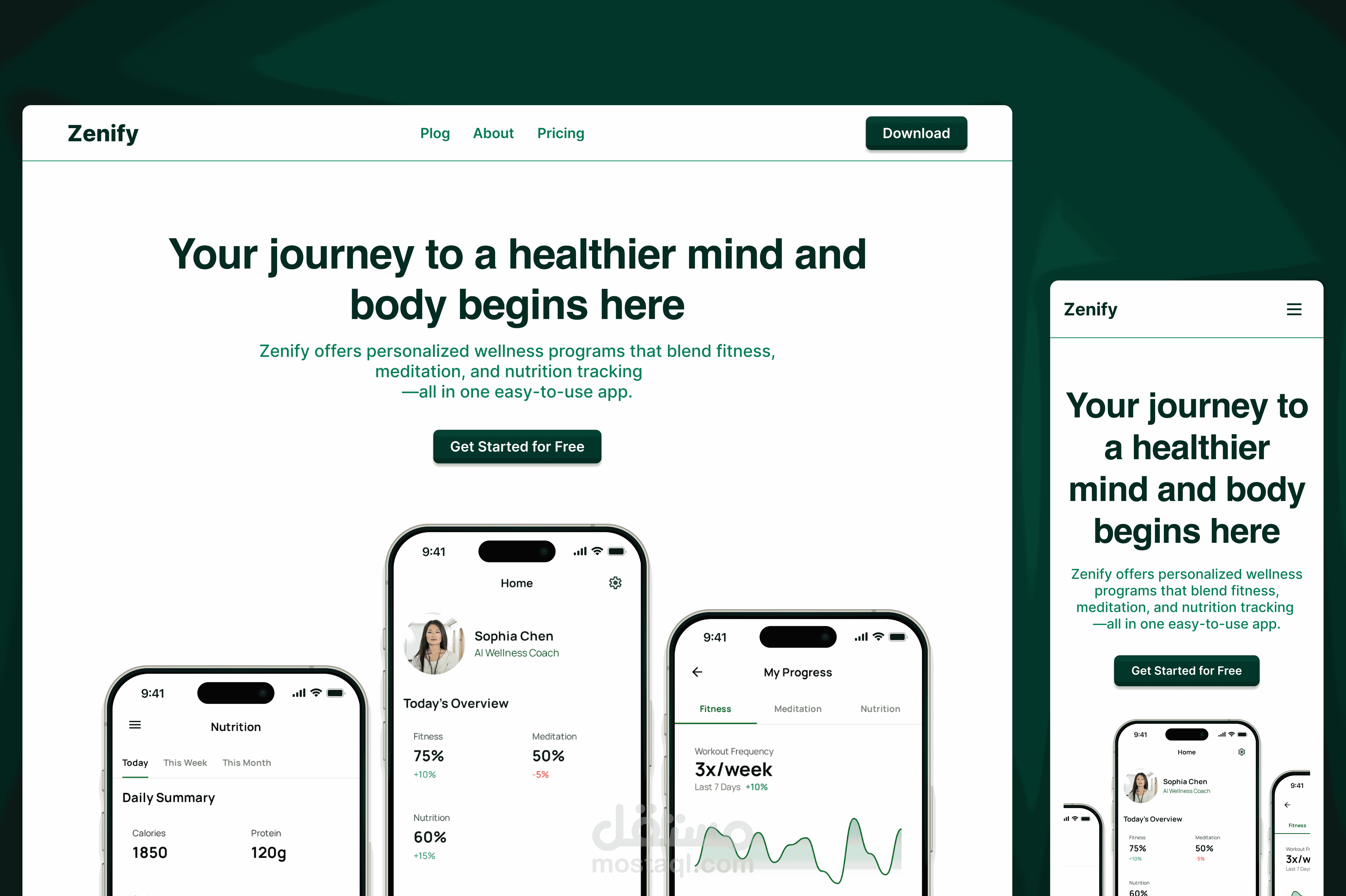 Zenify Landing Page