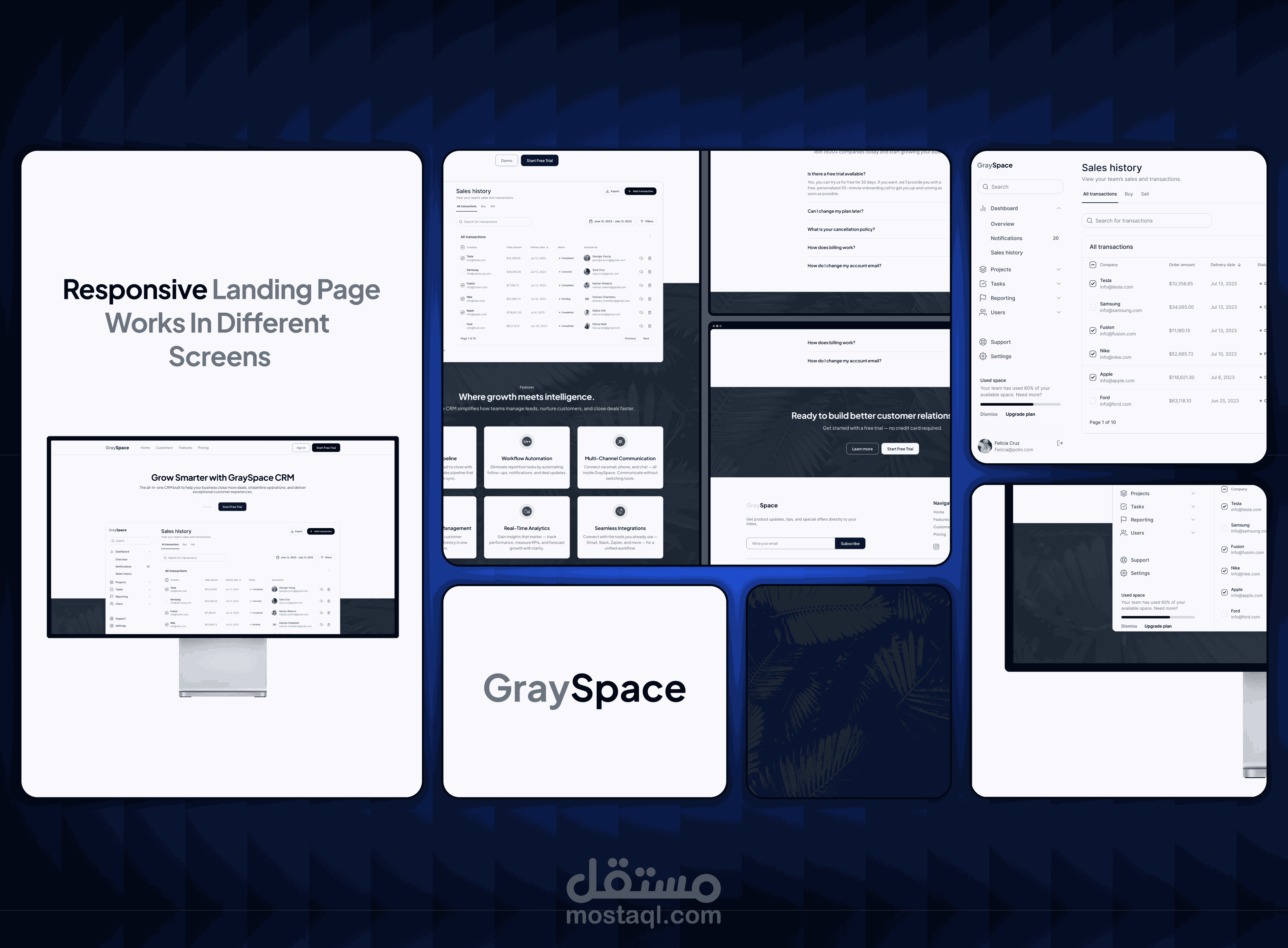 GraySpace CRM Landing Page