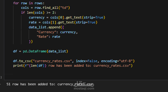 مشروع استخراج بيانات من موقع واحد وتنظيمها (Single Site Web Scraping)