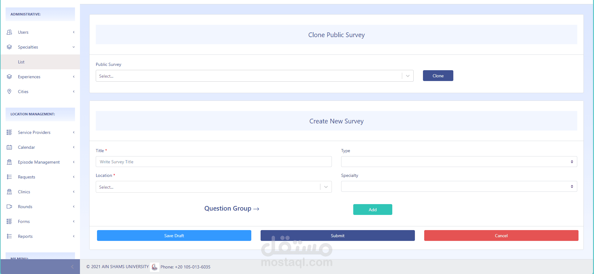 موقع treats - مساهمة في تطوير النظام (Full Stack Developer)