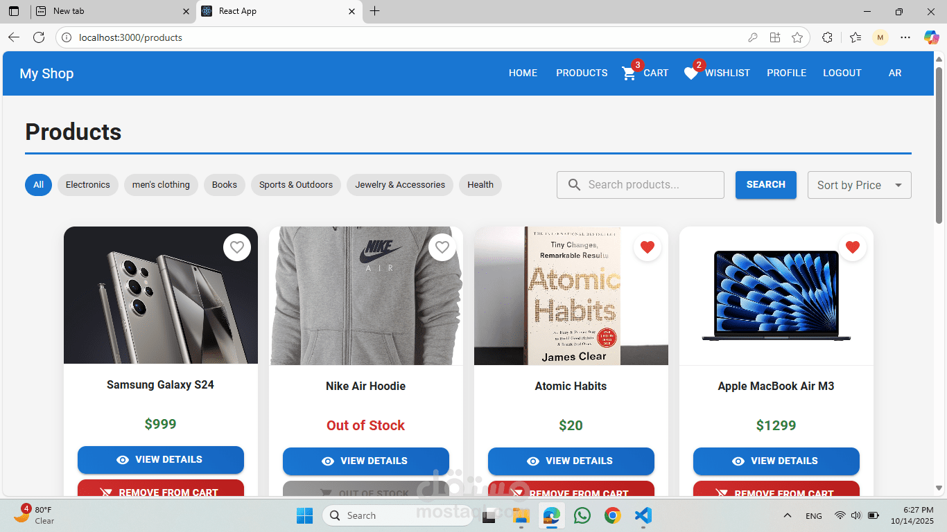 Full-Stack E-Commerce Web Application (MERN Stack)