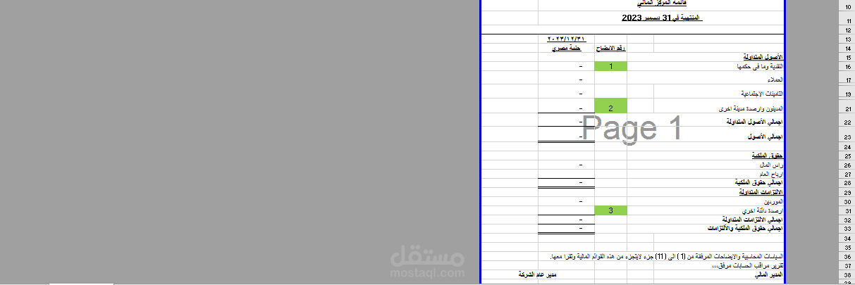 اعداد القوائم المالية طبقا للمعايير المحاسبة المصرية و الدولية
