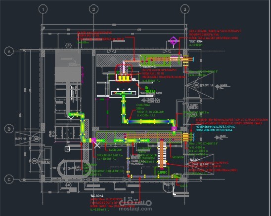 Electrical shop drawings for generator room