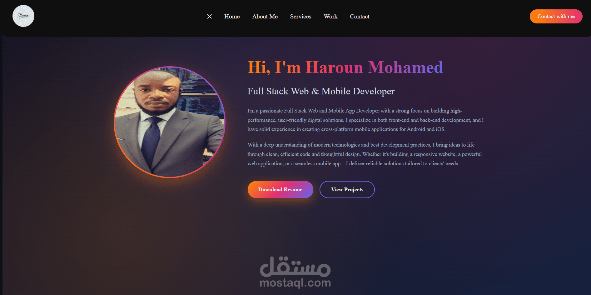 Partfoilo for  my Resme and Other App that Idone