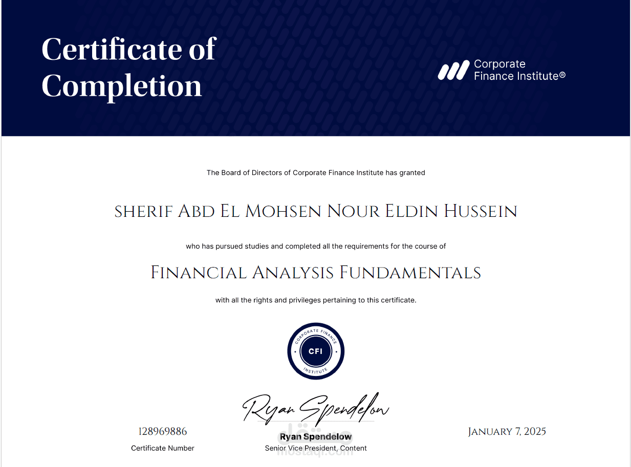 Financial analysis