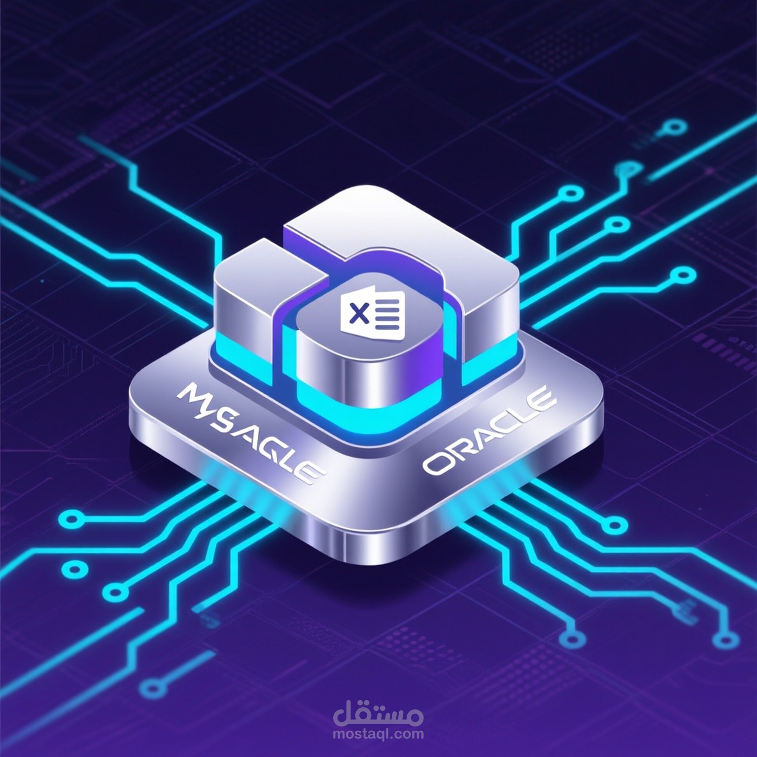 تصميم وإنشاء قواعد بيانات Oracle access Mysql إحترافية