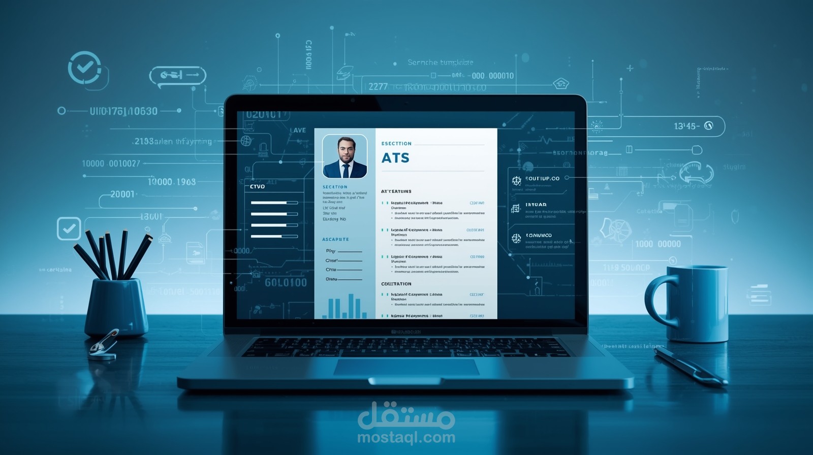 إنشاء سيرة ذاتية CVاحترافية متوافقة مع أنظمة ATS – عربي وإنجليزي