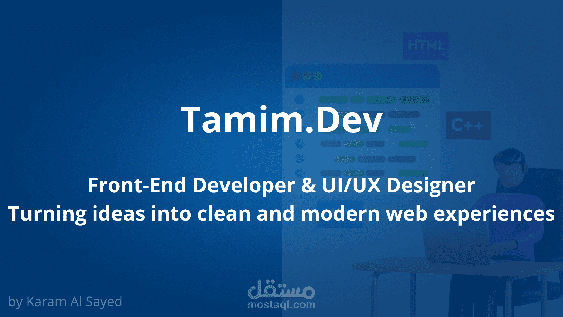 Tamim.Dev — Modern Web Landing Page Design