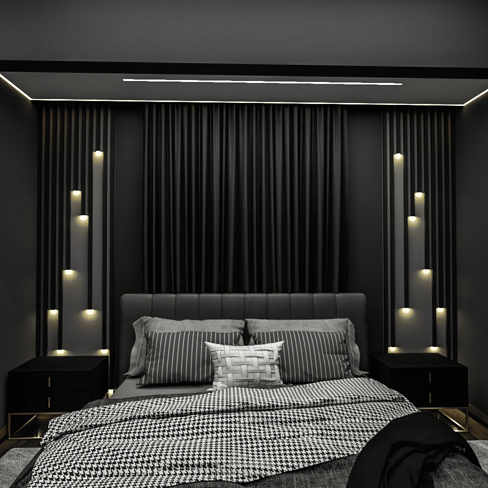 master bed room with dressing room