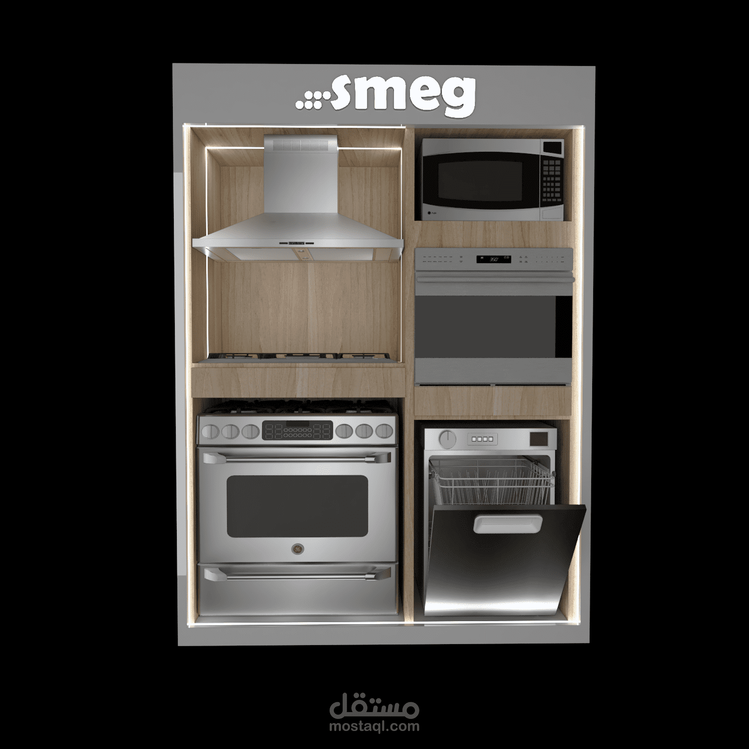 تصميم لشركة smeg للاجهزه الكهربائيه