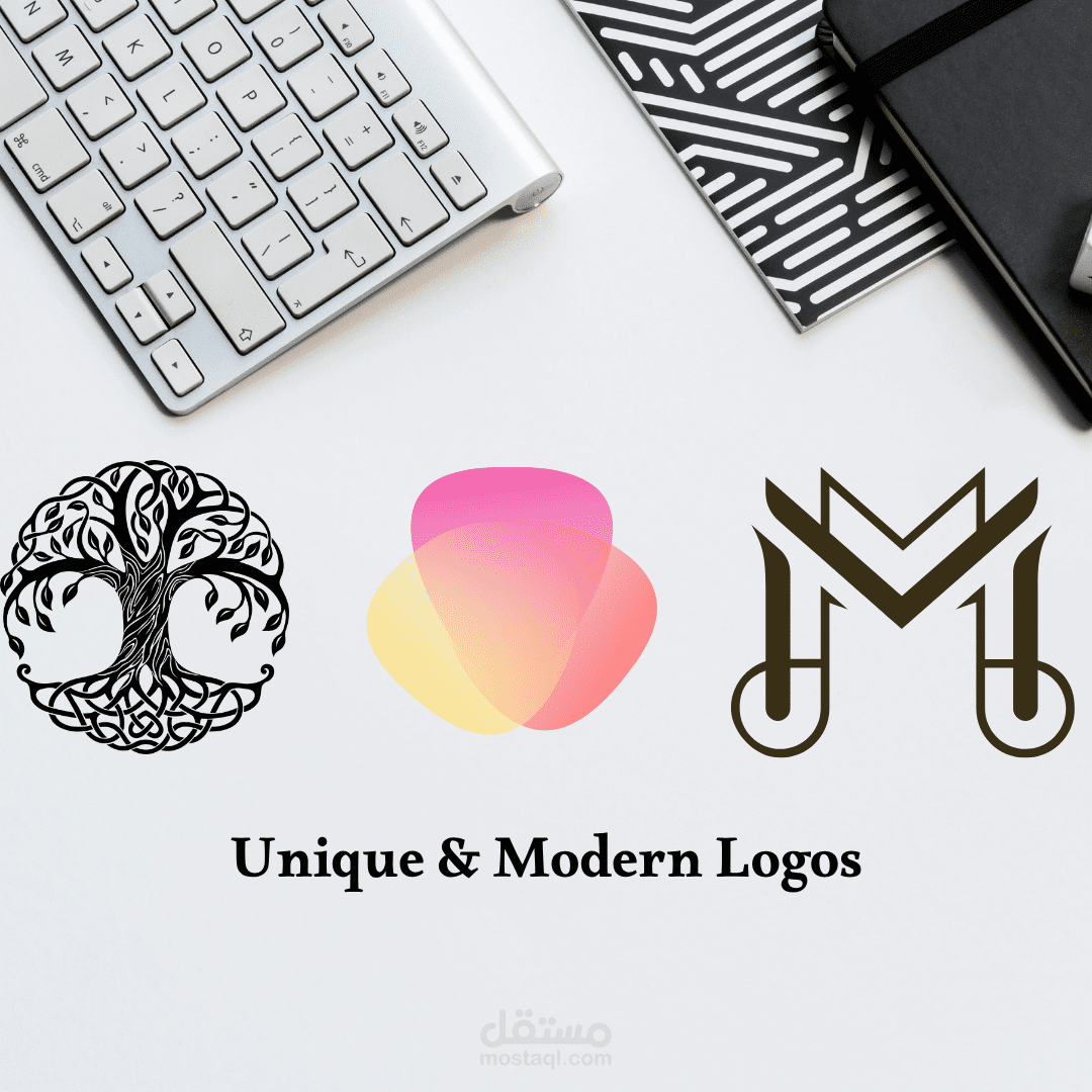 مجموعة شعارات فريدة ومبتكرة لعلامات تجارية مختلفة