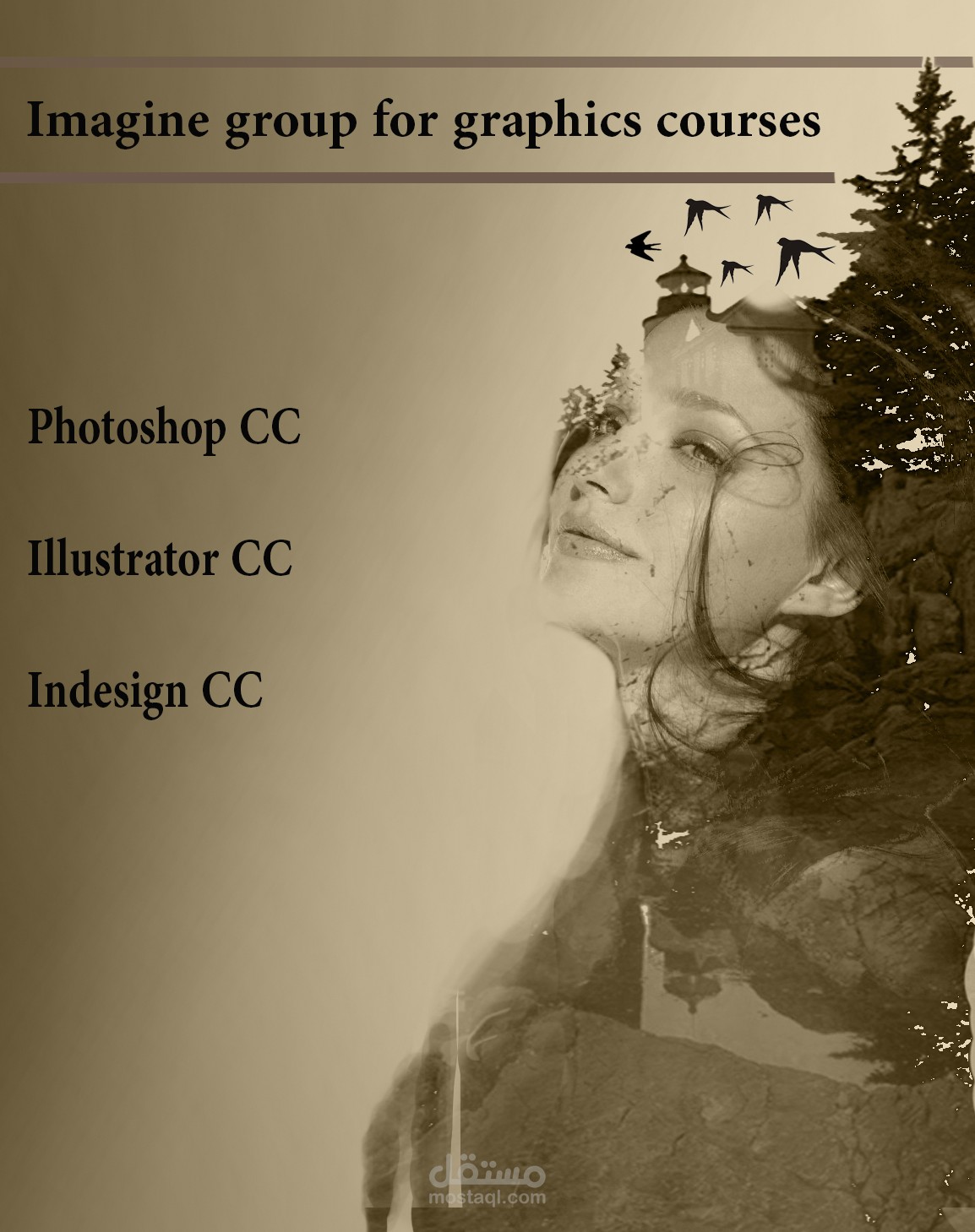 فلاير لمركز Imagine لكروسات الجرافيك