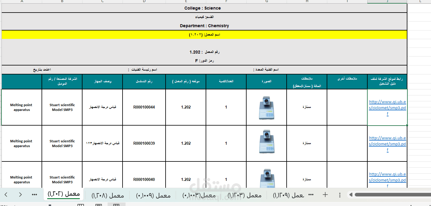 إعداد قاعدة بيانات