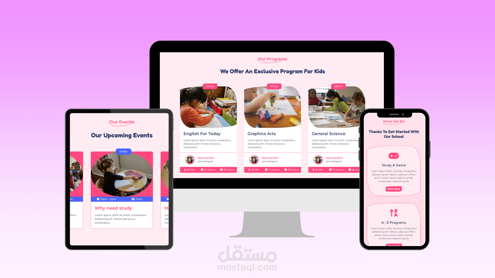 تصميم صفحة هبوط احترافية متجاوبة بـ HTML وCSS وBootstrap