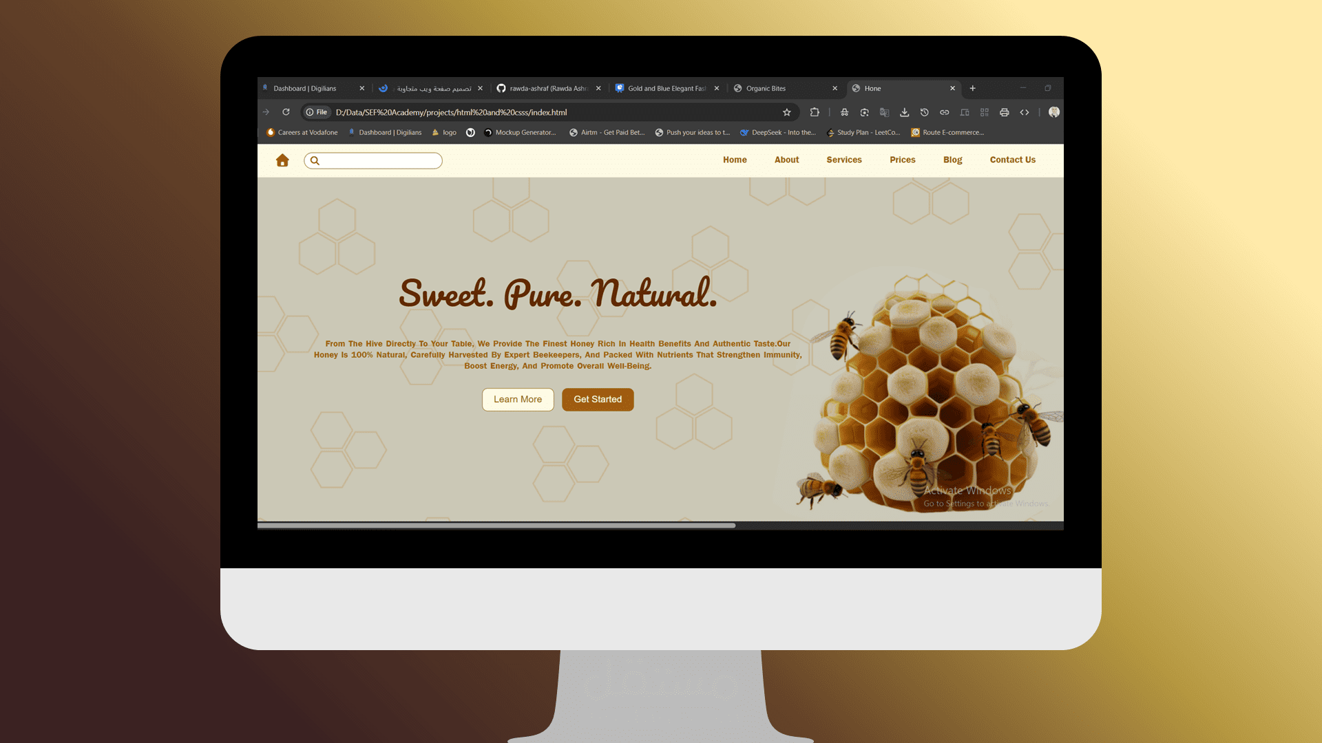تصميم صفحة ويب متجاوبة باستخدام HTML5 وCSS3