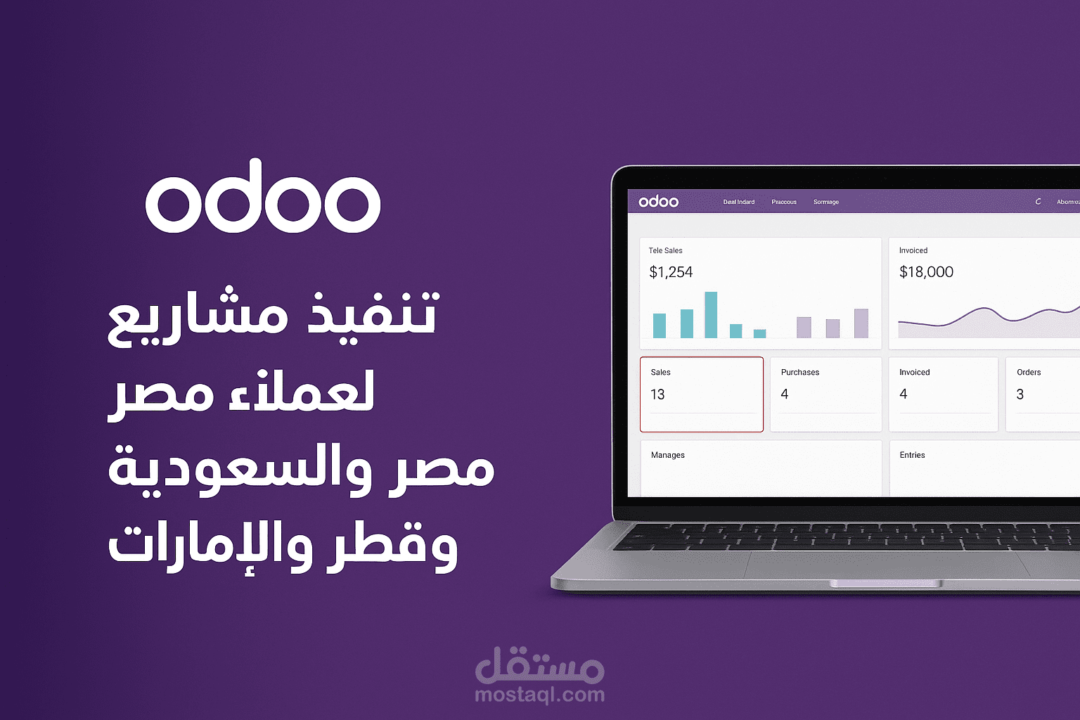 تنفيذ مشاريع Odoo ERP لعملاء في مصر والسعودية وقطر والإمارات