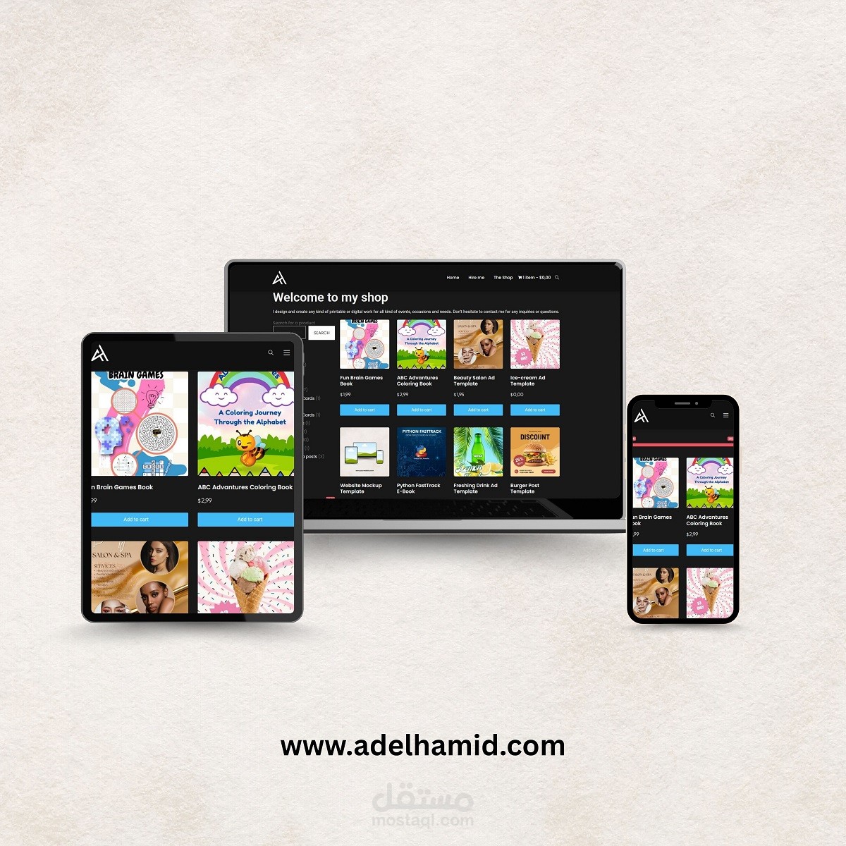 أعمال تصامين رقمية عالية الجودة