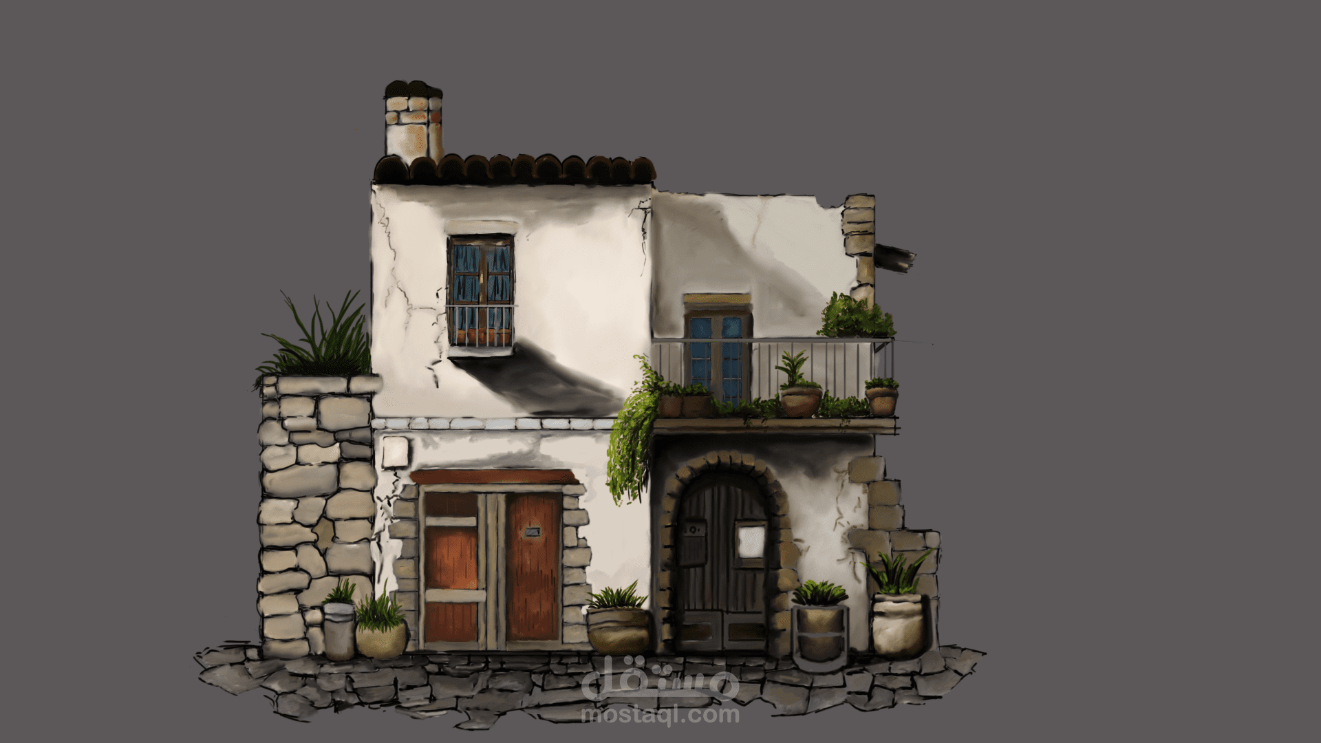 تصميم منزل قديم بطراز اوروبي