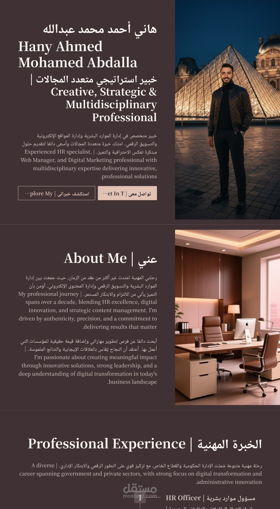 تصميم Portfolio