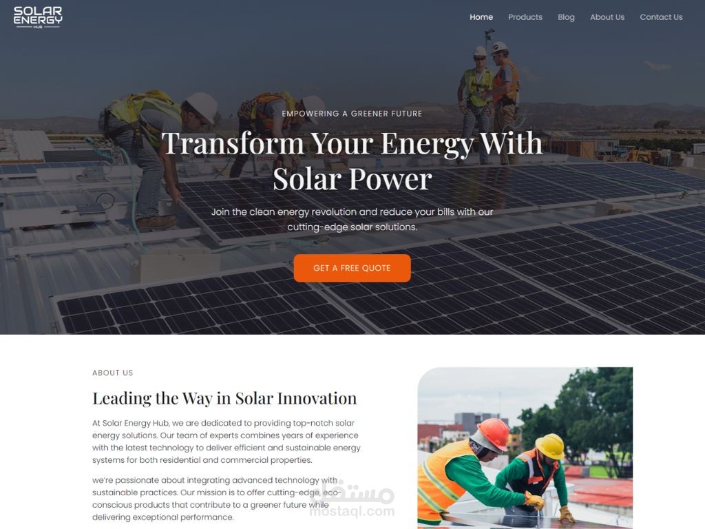 موقع Solar Energy Hub