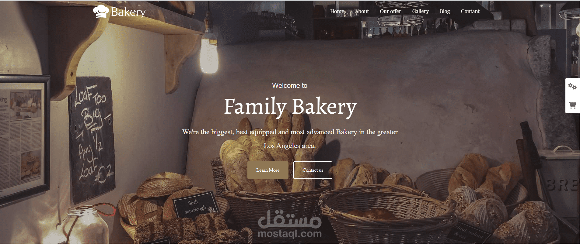 Responsive Bakery Website | HTML, CSS & JavaScript Template