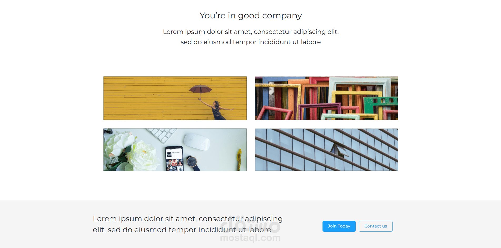 قالب موقع متجاوب باستخدام Bootstrap وCarousel وModal