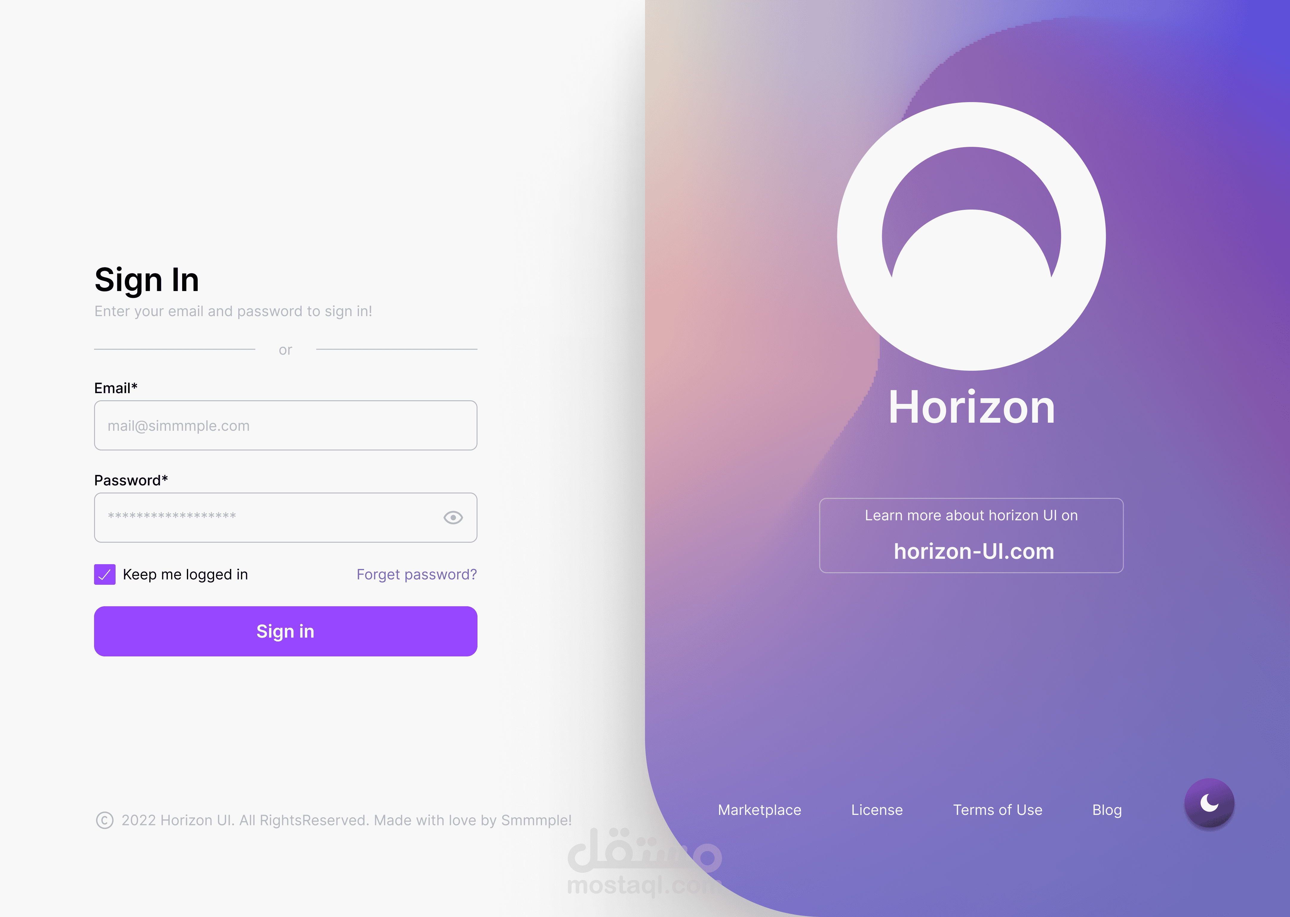 Admin Dashboard UI Redesign (Light / Dark Mode)
