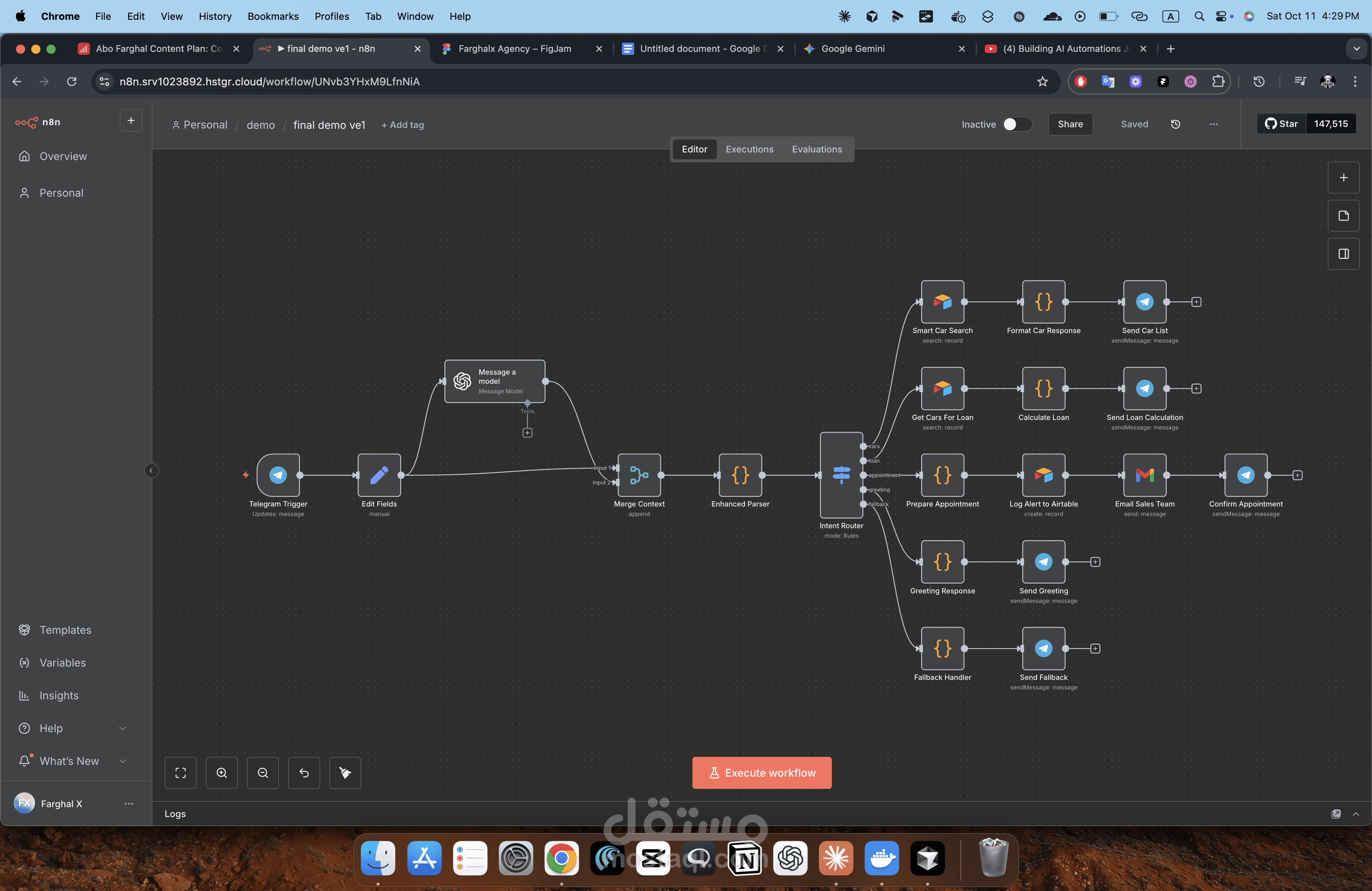 Telgram CRM System Lead Automation