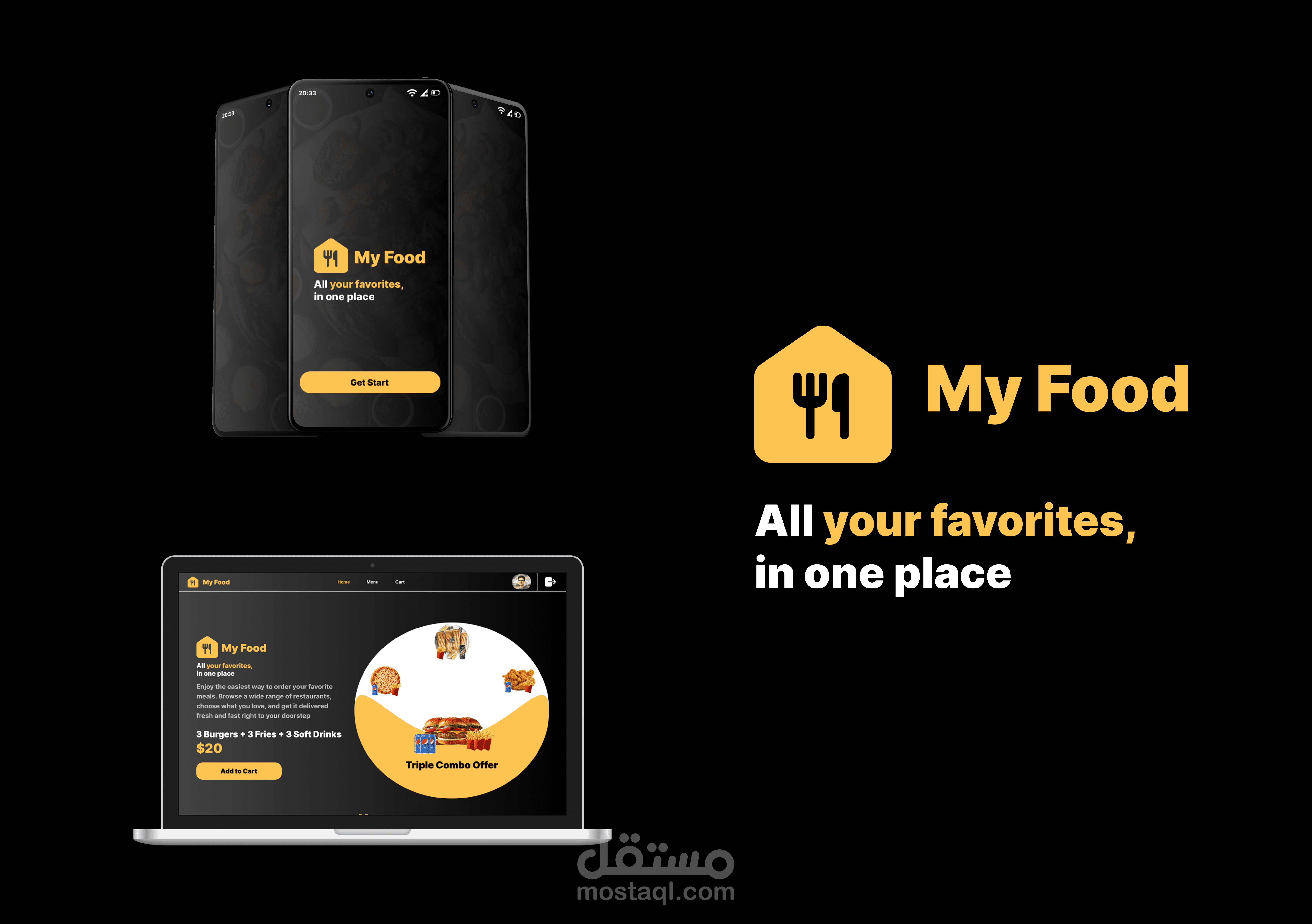 Ui/Ux Case Study - My Food App&Website