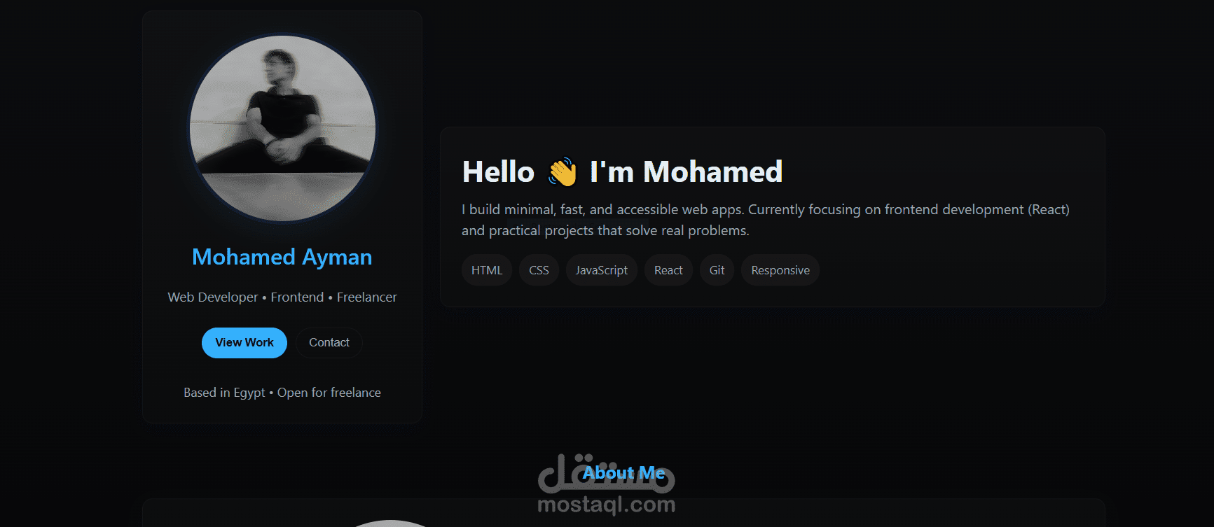 My portfolio website