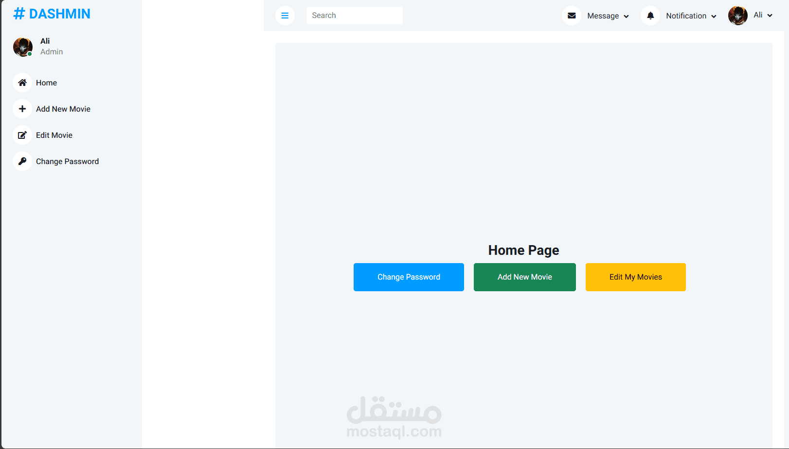 Movies Management Project