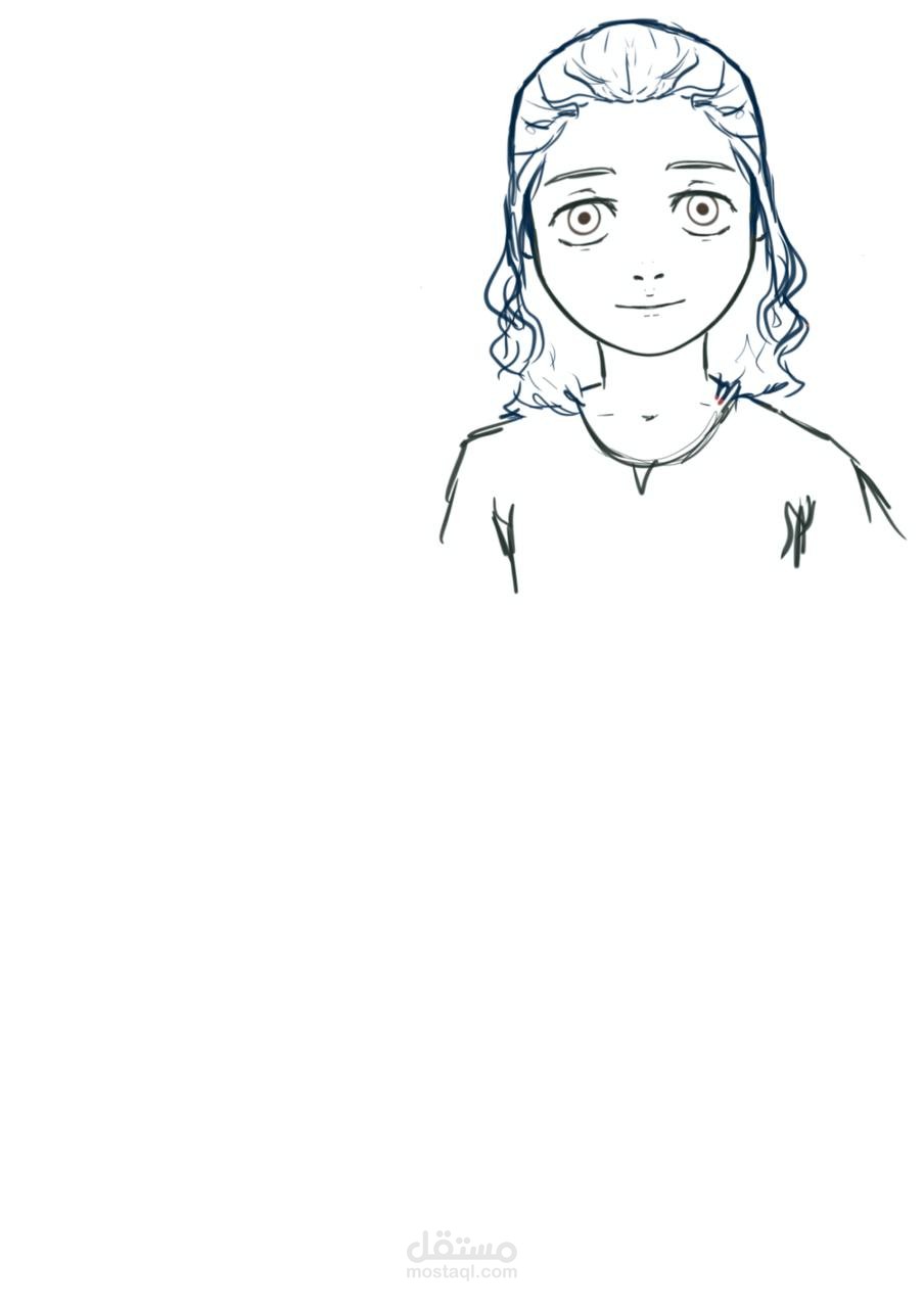 رسم سكتش للشخصيات