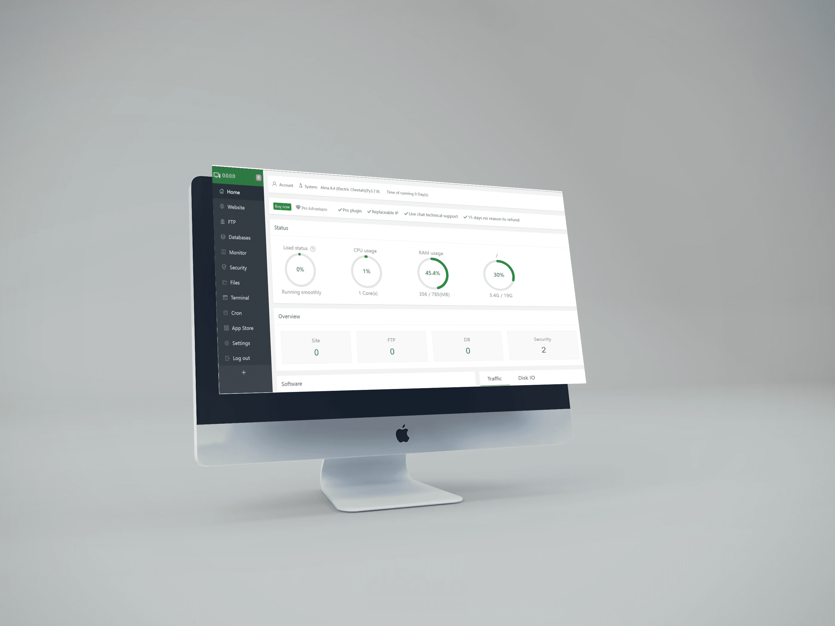 تثبيت لوحة تحكم للخوادم vps