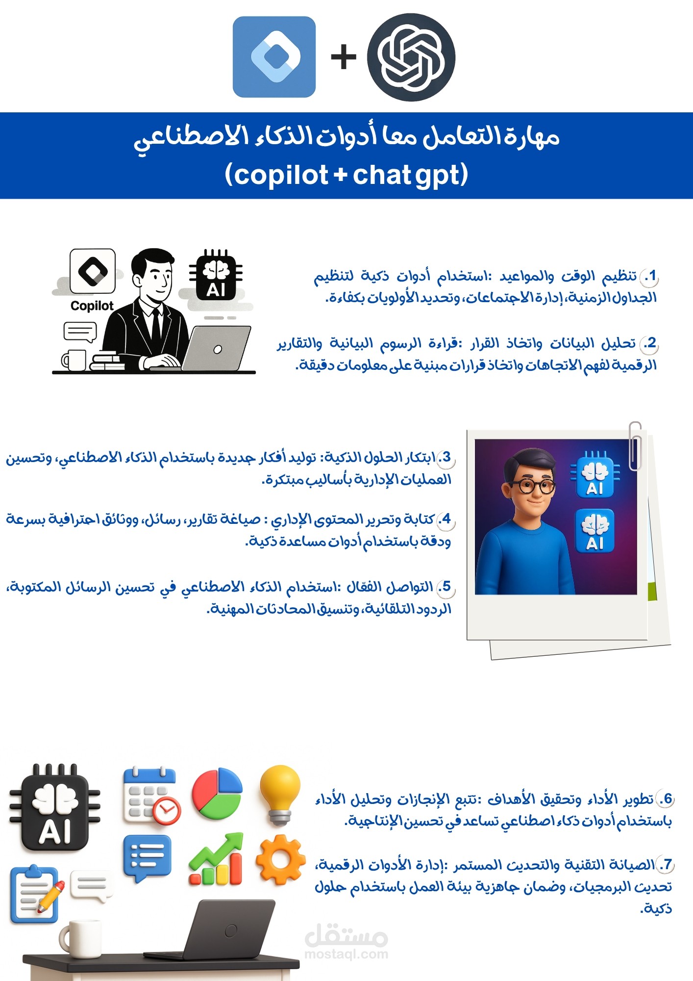 التعامل معا أدوات الذكاء الاصطناعي