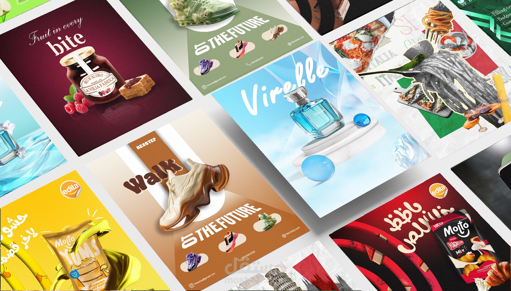 تصميم إعلانات منتجات سوشيال ميديا باحترافية (دمج رقمي و Manipulation)