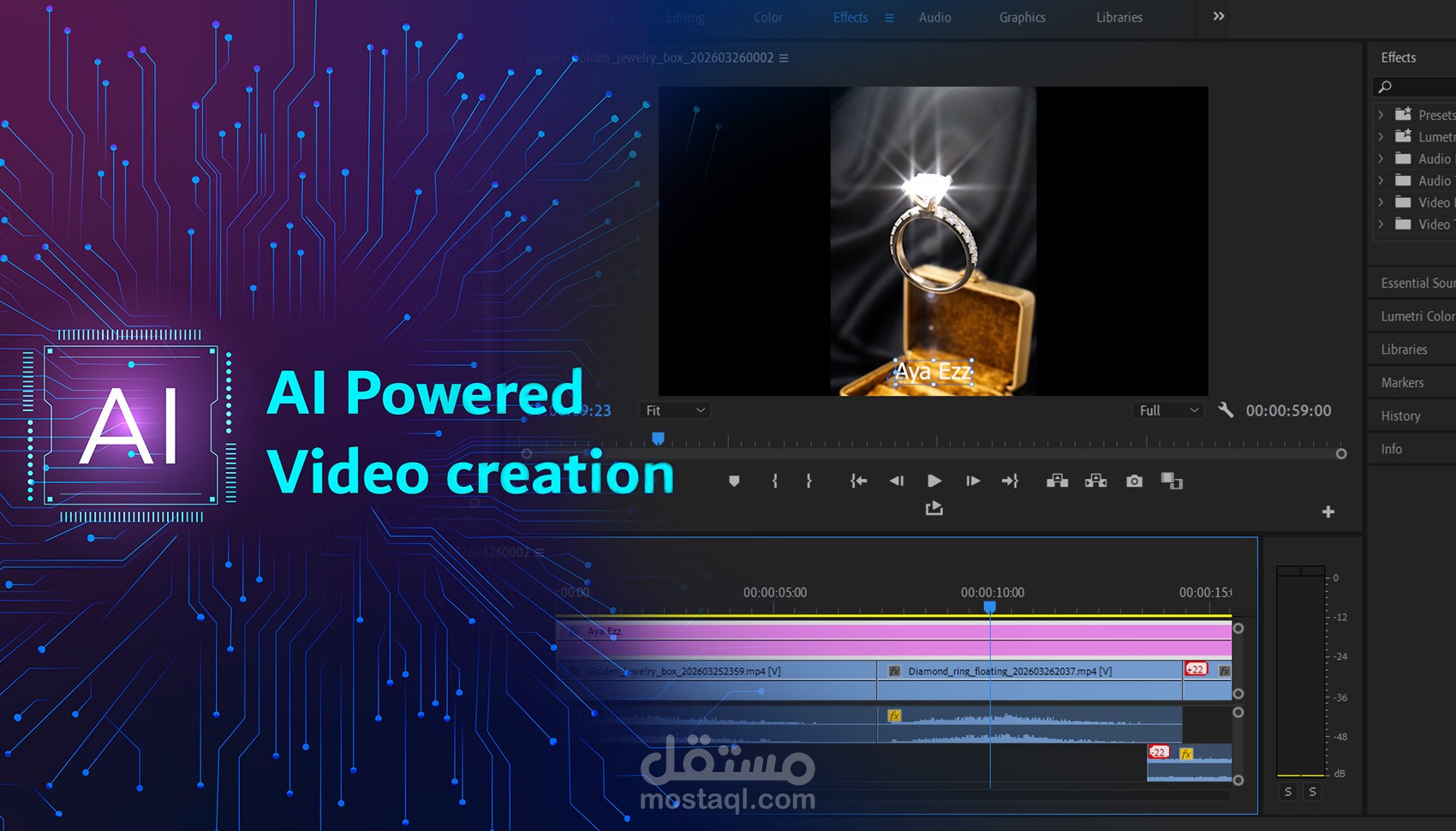 فيديوهات إعلانية سينمائية للمنتجات (AI)
