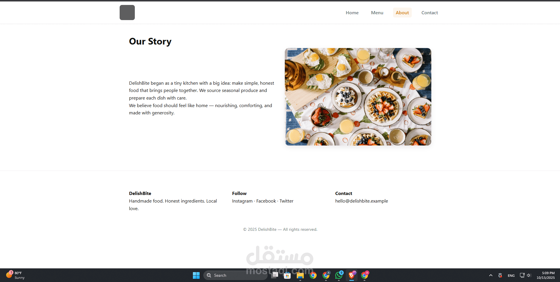 About page