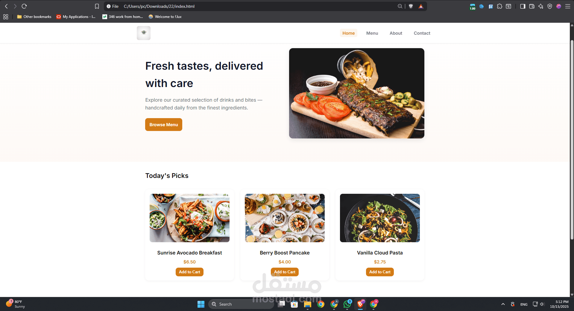 Home page