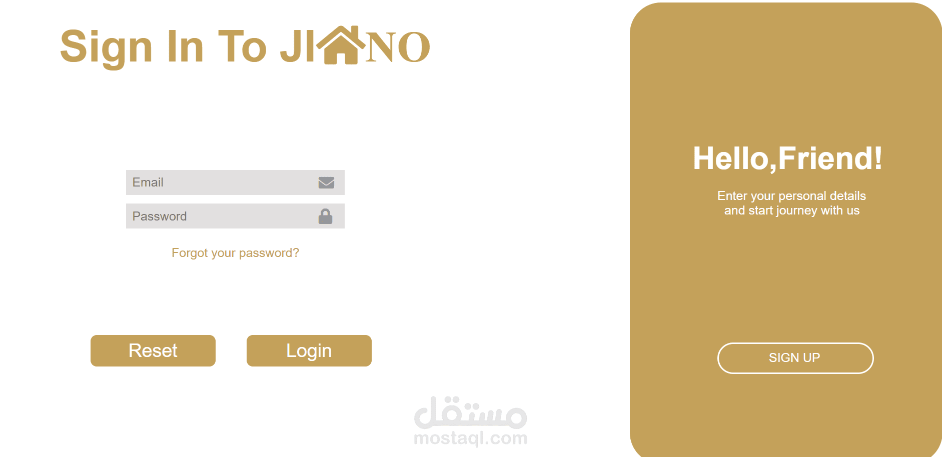 تسجيل الدخول اي موقعك.