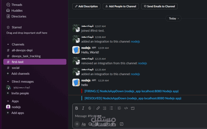 إعداد Prometheus وAlertmanager مع ربط التنبيهات بـ Slack