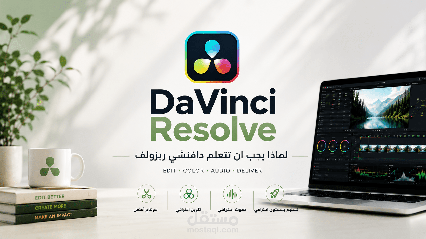 إحياء اللقطات الثابتة: نموذج مونتاج لفيديو (قبل وبعد).