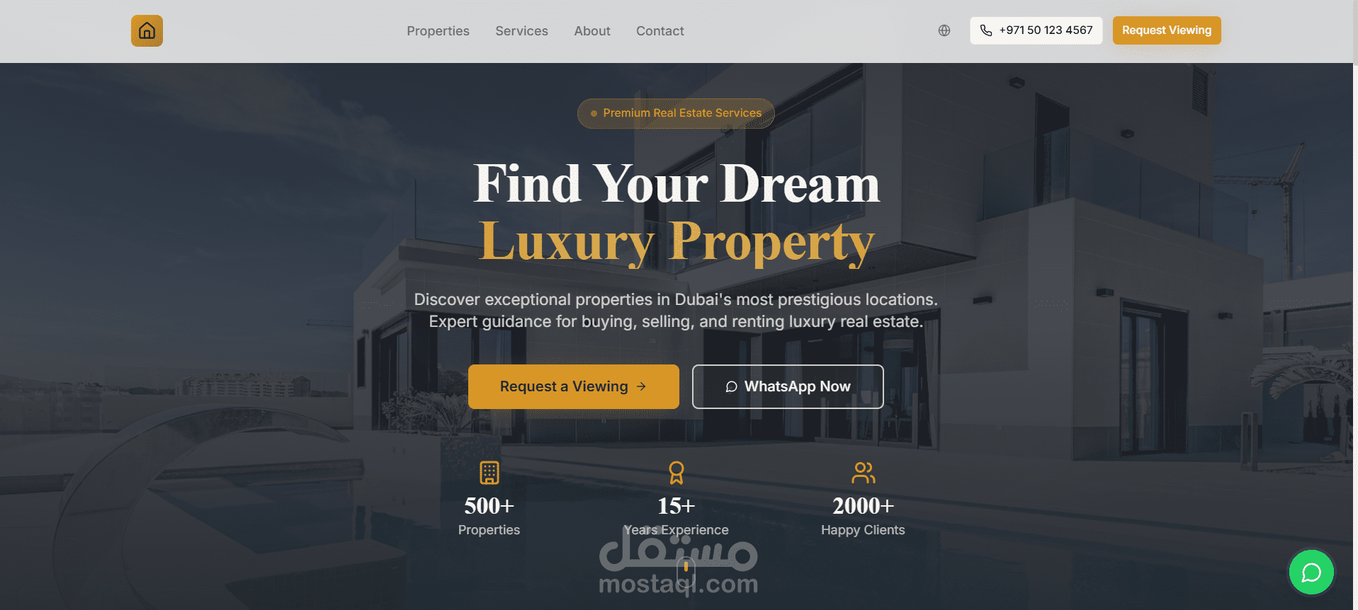 منصة عرض عقارات فاخرة