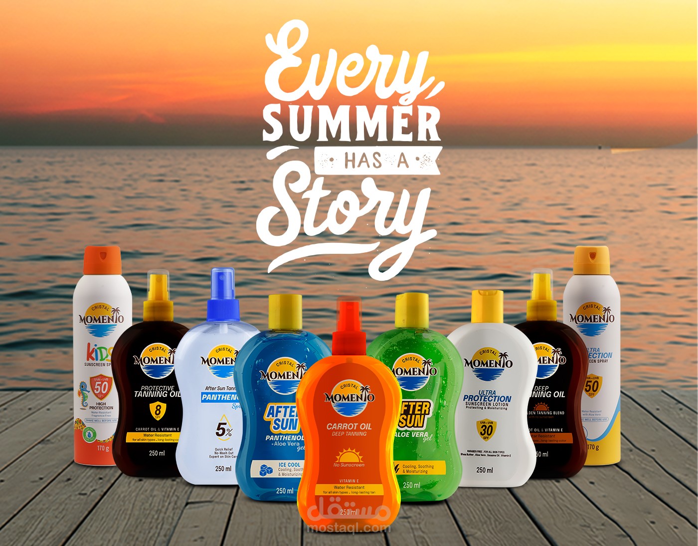 تصميم بوستات صيفية ترويجية لمنتجات Momento