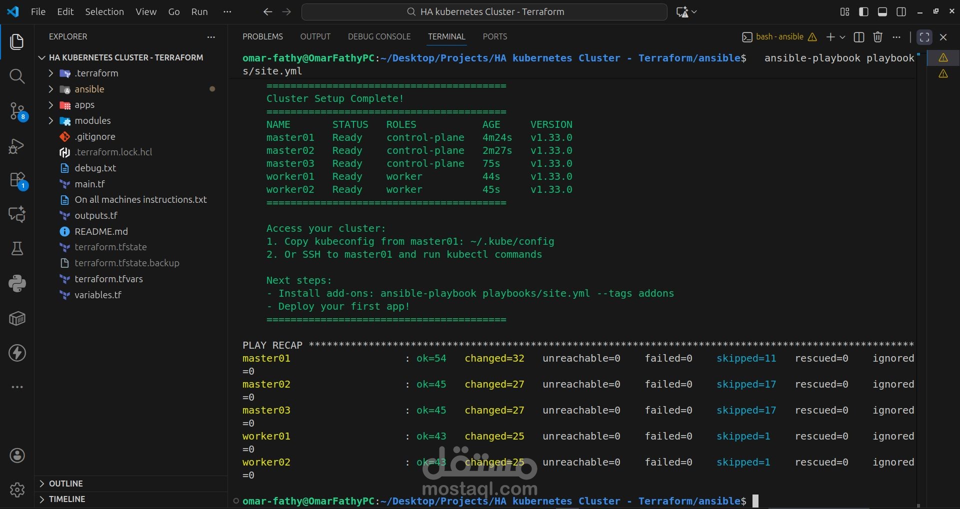 Cloud-Automated-HA-Kubernetes-Cluster