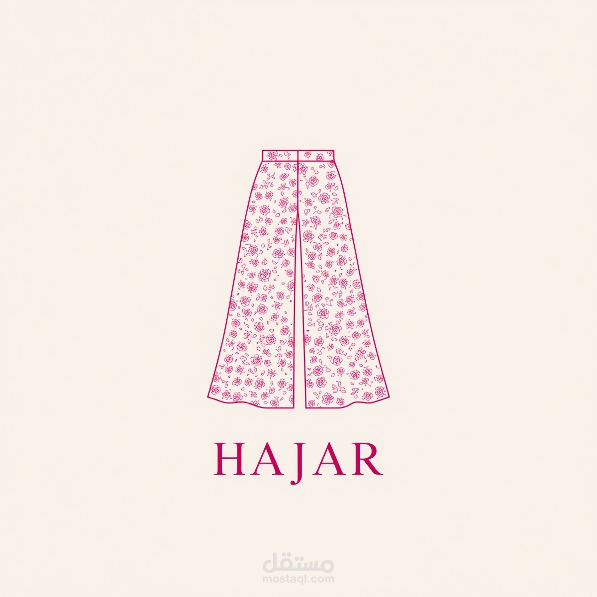HAJAR: Minimalist Fashion Brand Identity & Packaging