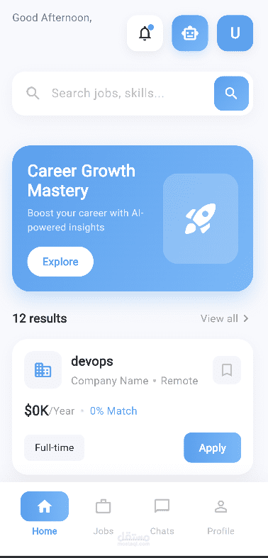job compass - تطبيق توظيف ذكي