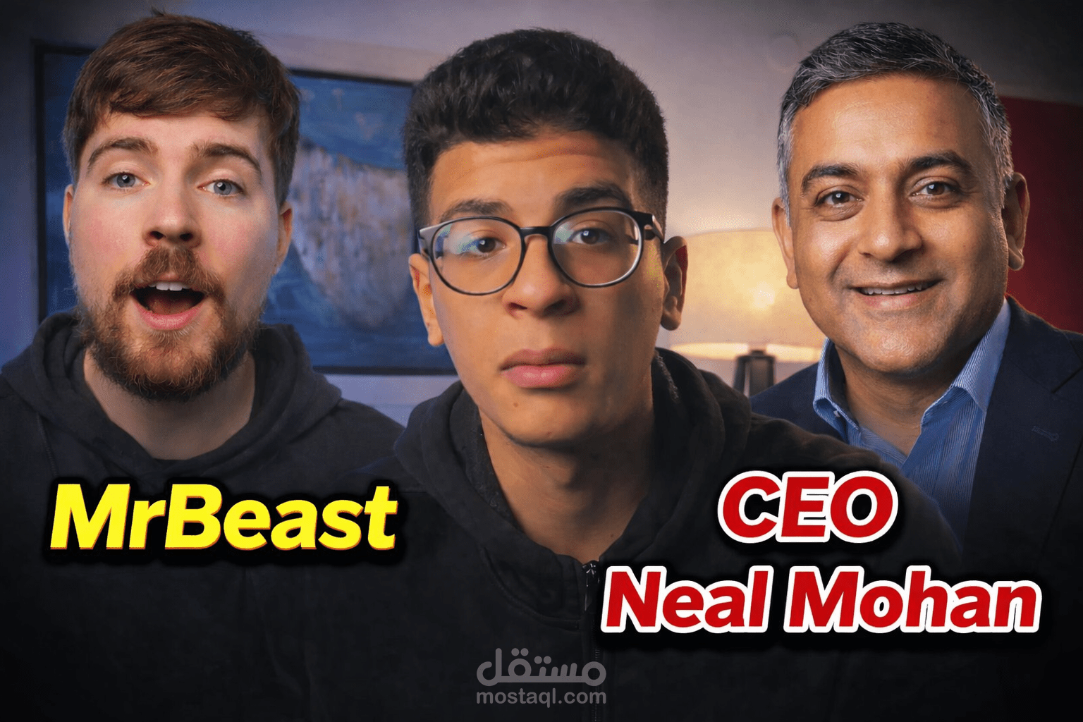 مونتاج لفيديو ريلز لمعلومات عن فرق ربح الCEO اليوتيوب و مستر بيست