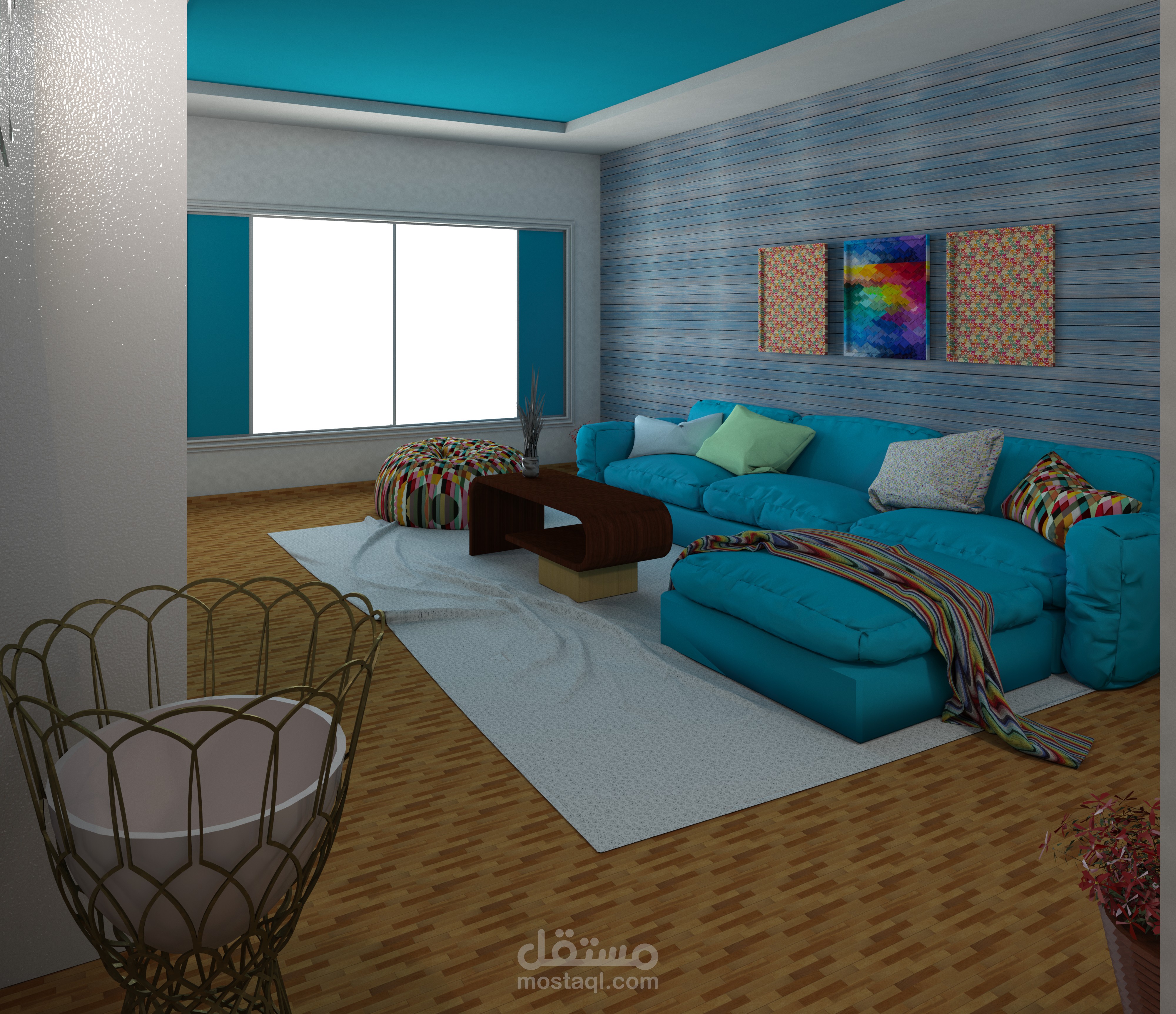 تصميم داخلي لصالون